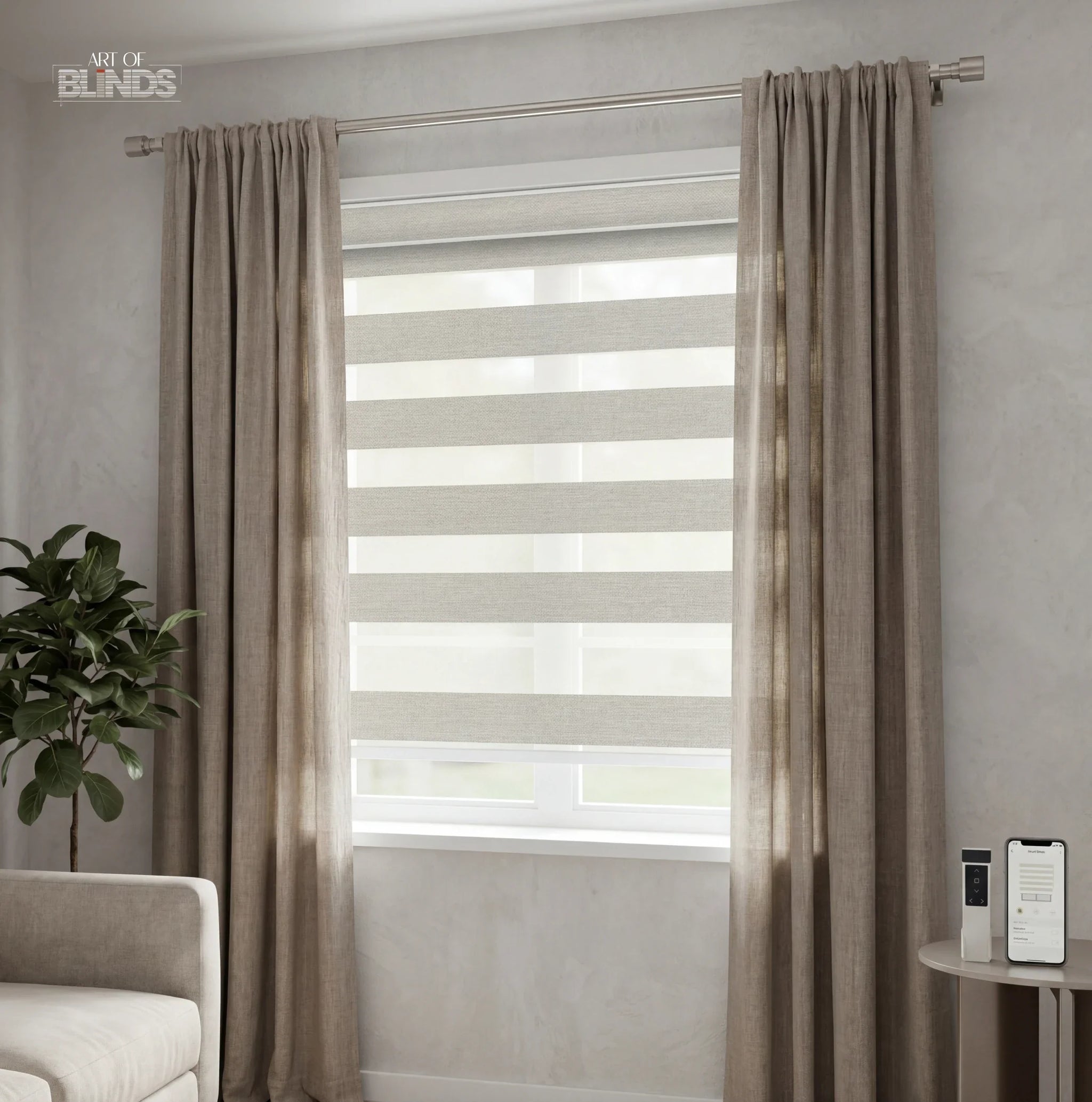 How to Install Curtains Over Blinds(Horizontal + Vertical)