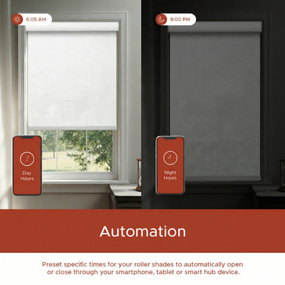 Smart Motorized Roller Shade - Havana | Blackout 100%