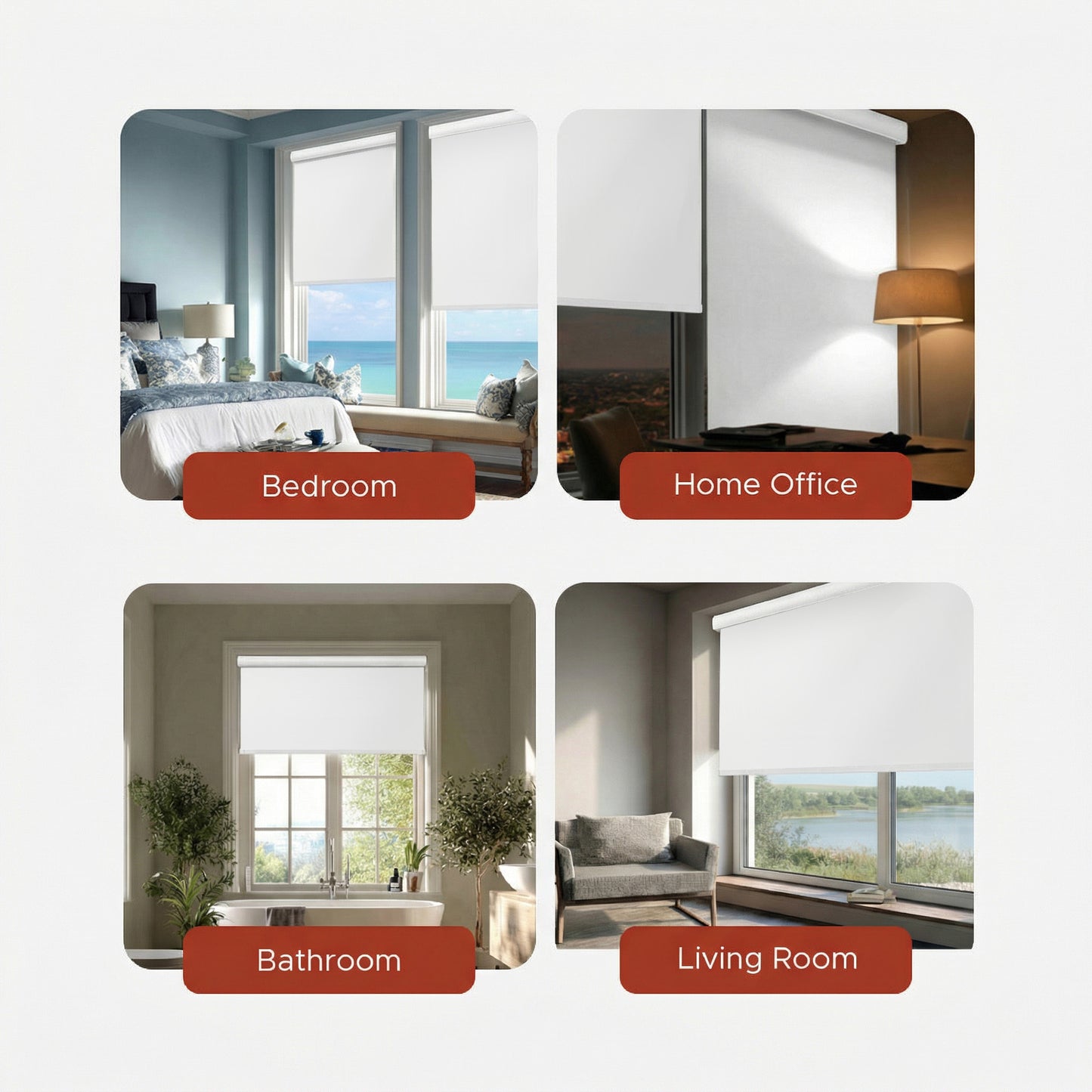 Smart Motorized Roller Shade - Havana | Blackout 100%