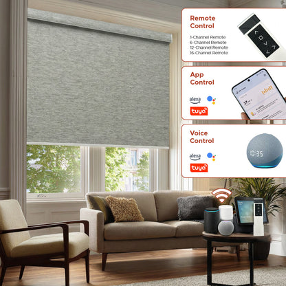 Smart Motorized Roller Shade - Midas | Blackout 100%