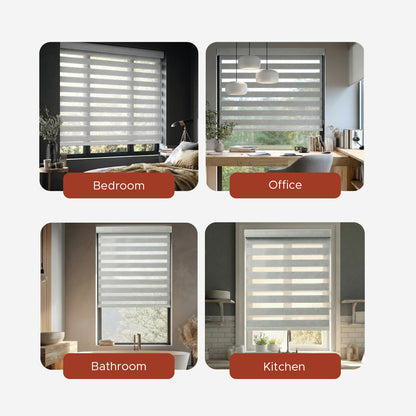 Smart Motorized Zebra Shade - Elite | Blackout 100%