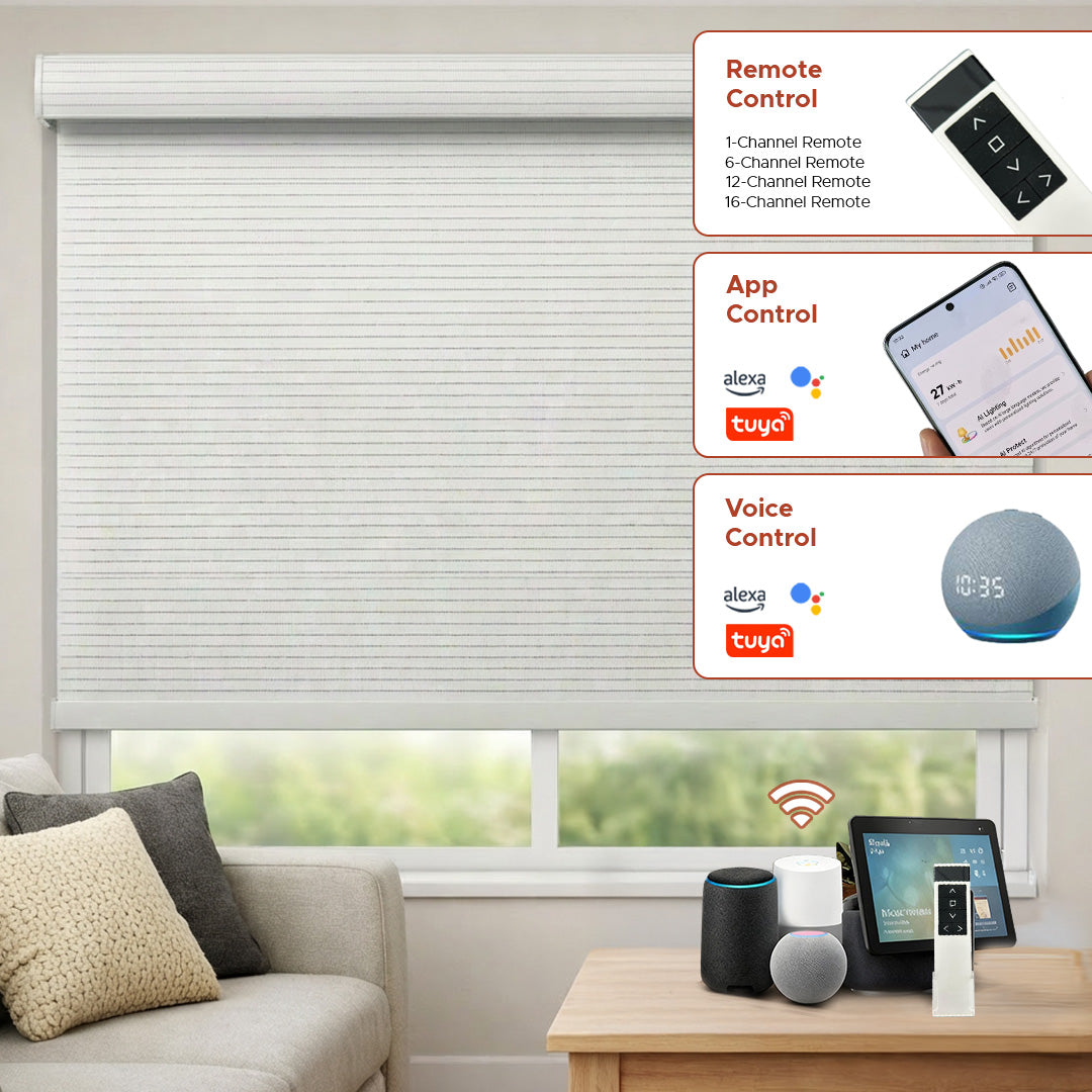 Smart Motorized Roller Shade - Notebook | Semi-Blackout 10%