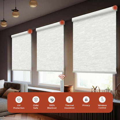 Smart Motorized Roller Shade - Horizon | Semi-Blackout 5%