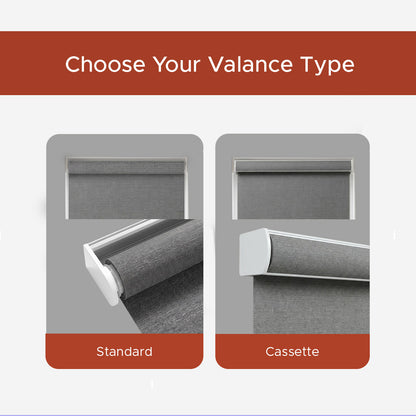 Smart Motorized Roller Shade - Slate | Semi-Blackout 5%