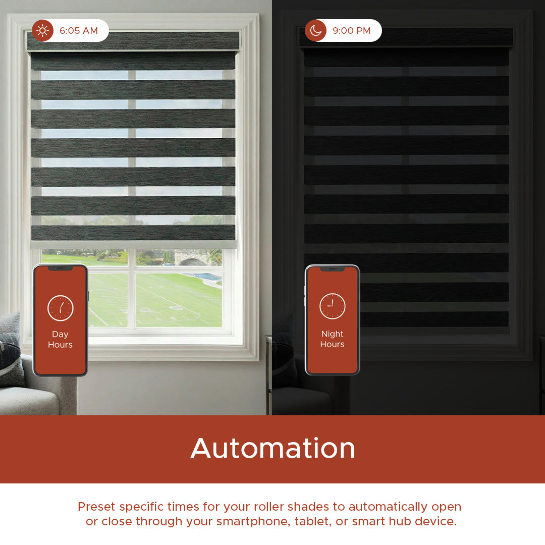 Smart Motorized Zebra Shade - Classic | Blackout 100%
