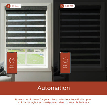 Smart Motorized Zebra Shade - Classic | Blackout 100%