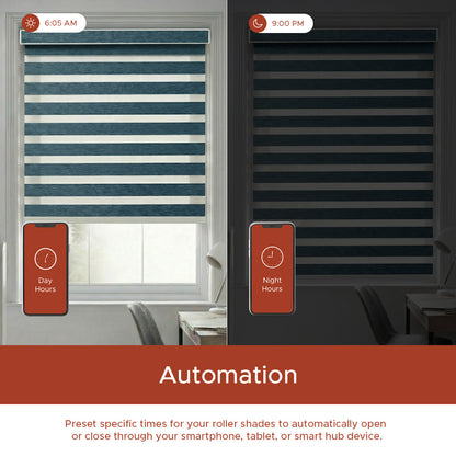 Smart Motorized Zebra Shade - Signature | Blackout 100%
