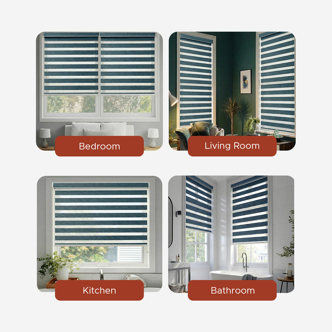 Smart Motorized Zebra Shade - Signature | Blackout 100%