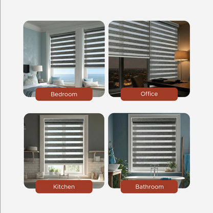 Smart Motorized Zebra Shade - Classic | Blackout 100%
