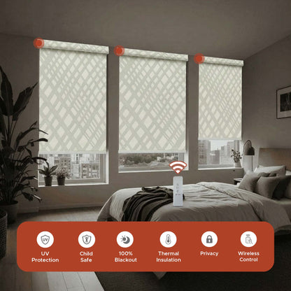 Smart Motorized Designer Shade - Aspen | Semi-Blackout 3%