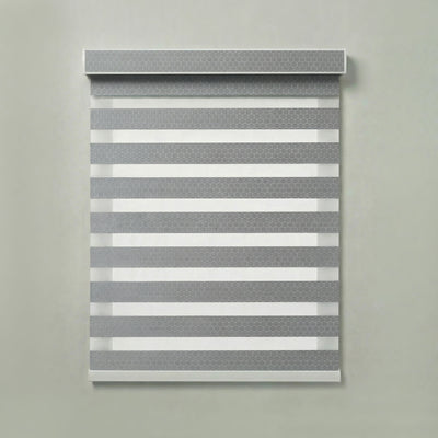 Smart Motorized Zebra Shade - Minicomb | Semi-Blackout 5%